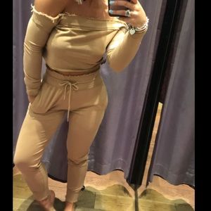 Mistress Rocks Tan Sweatsuit / Set